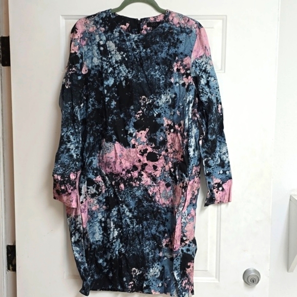 COS Dresses & Skirts - COS Women's Paint Splatter Dress Black/Blue/Purple Long Sleeve W/ Pockets